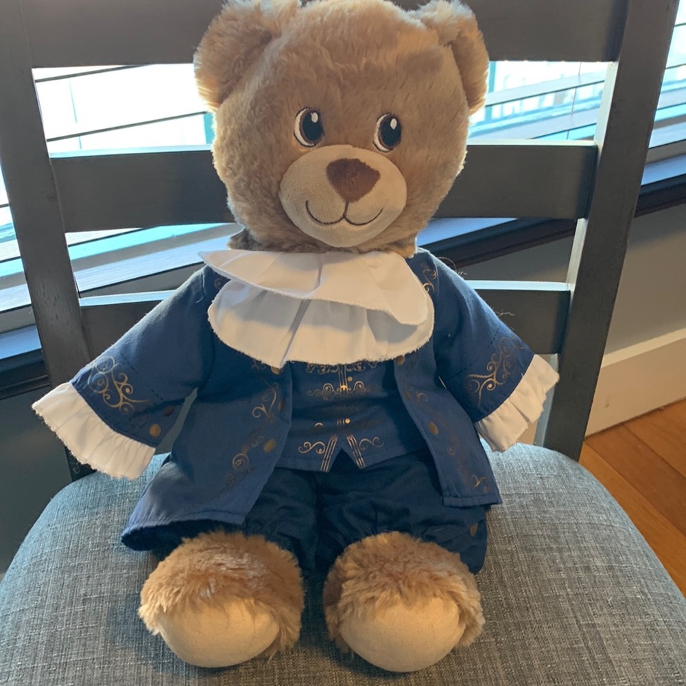 Build a Bear Workshop bear and Beauty and the Beast Ballroom outfit